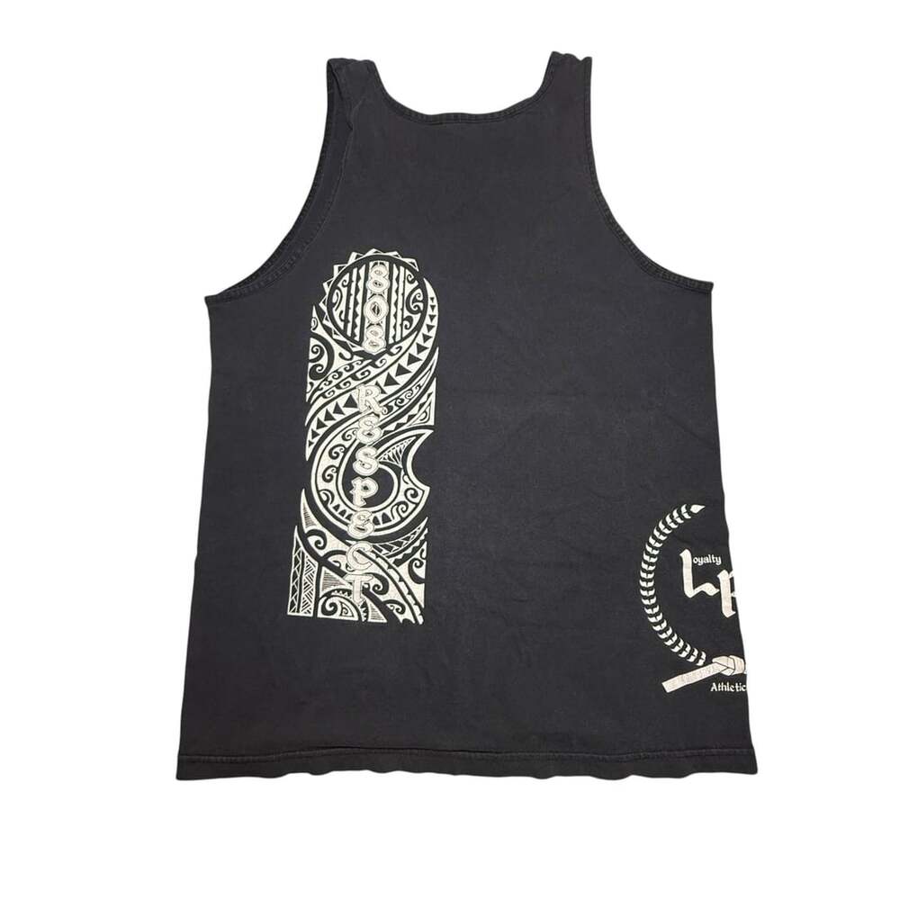 Loyalty Athletic Polynesian Tribal Respect Tank Top Black Untagged M/L